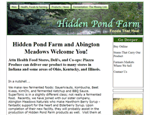 Tablet Screenshot of hiddenpondllc.com